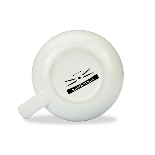 Koolkatkoo Ceramic Cat Coffee Mug with Spoon Set for Girls Cat Lovers Cute Tea mugs Gifts for Women 12 oz White